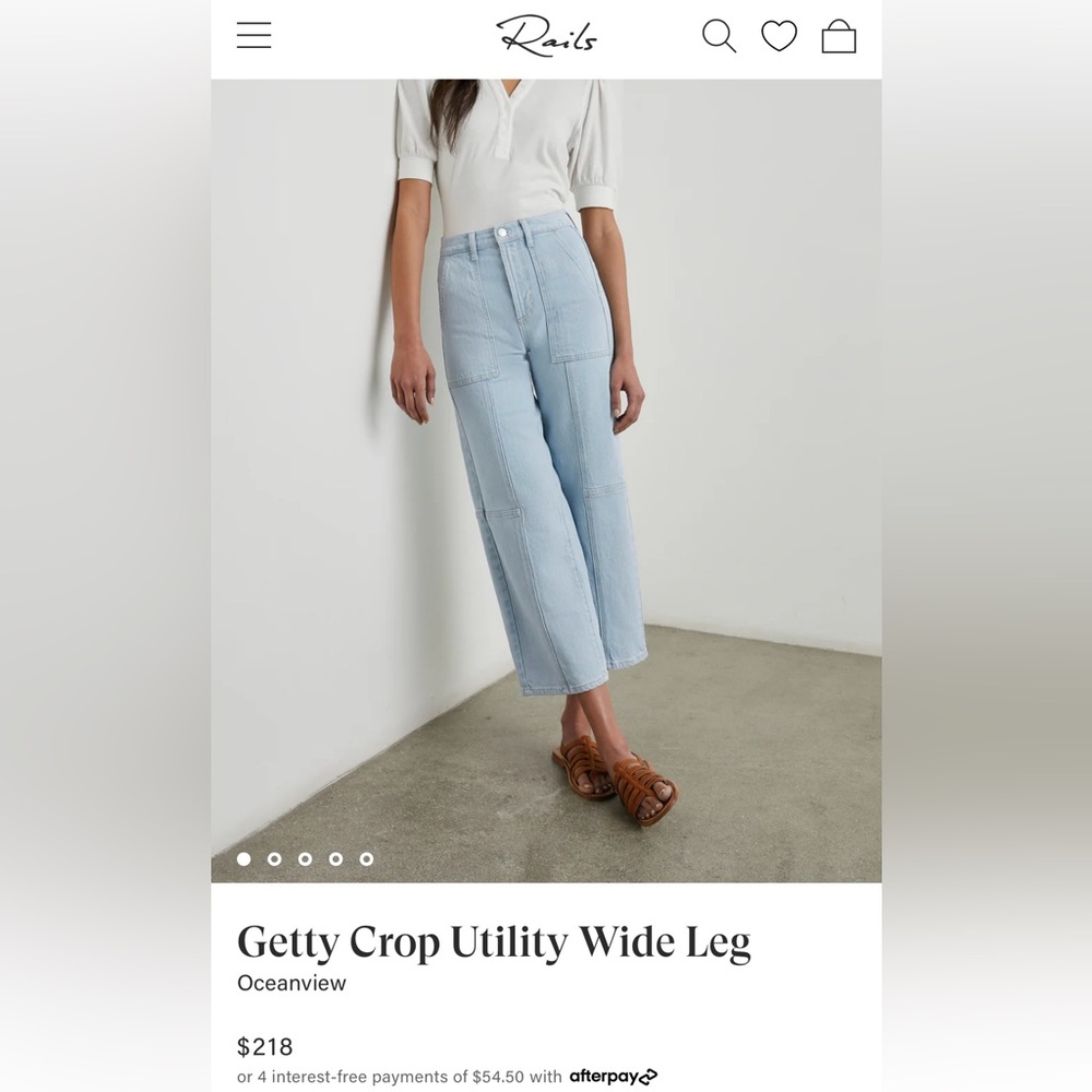 Rails Getty Crop jeans- only worn once